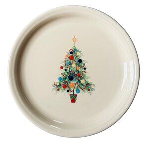Fiesta  Homer Laughfin 9-Inch Luncheon Plate Christmas Tree Holiday Classic